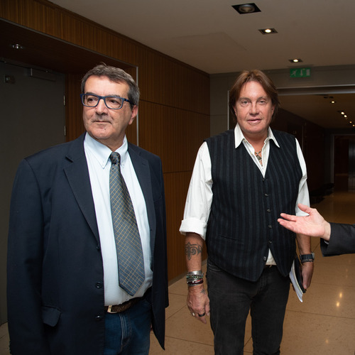 Con Cristiano e Franco Siddi